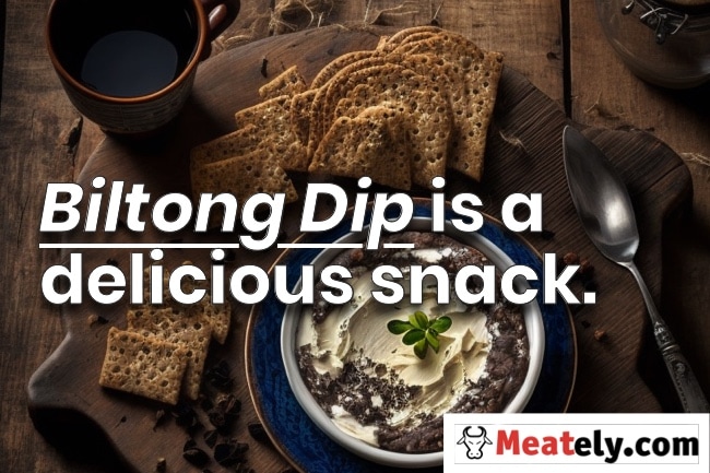 Biltong Dip is a delicious snack