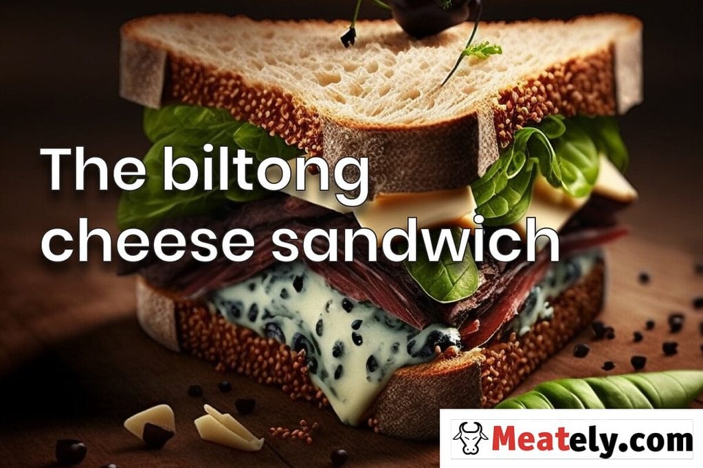 The biltong cheese sandwich